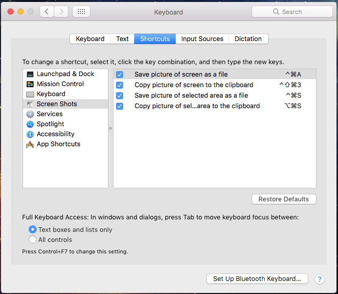 Mac Os Screenshot Key Shortcut